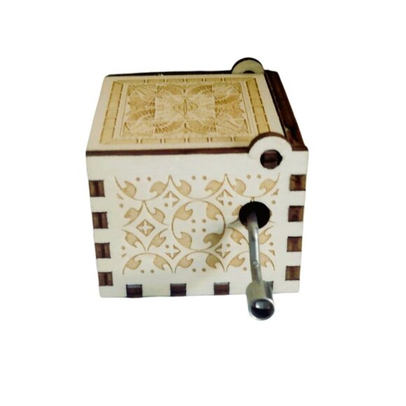 "You Are My Sunshine" Hand Cranked Wooden Music Box - Picture 9 of 11